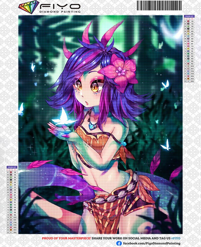 Diamond Art Mosaic -- Neeko Zoe - League of Legends Fan Store