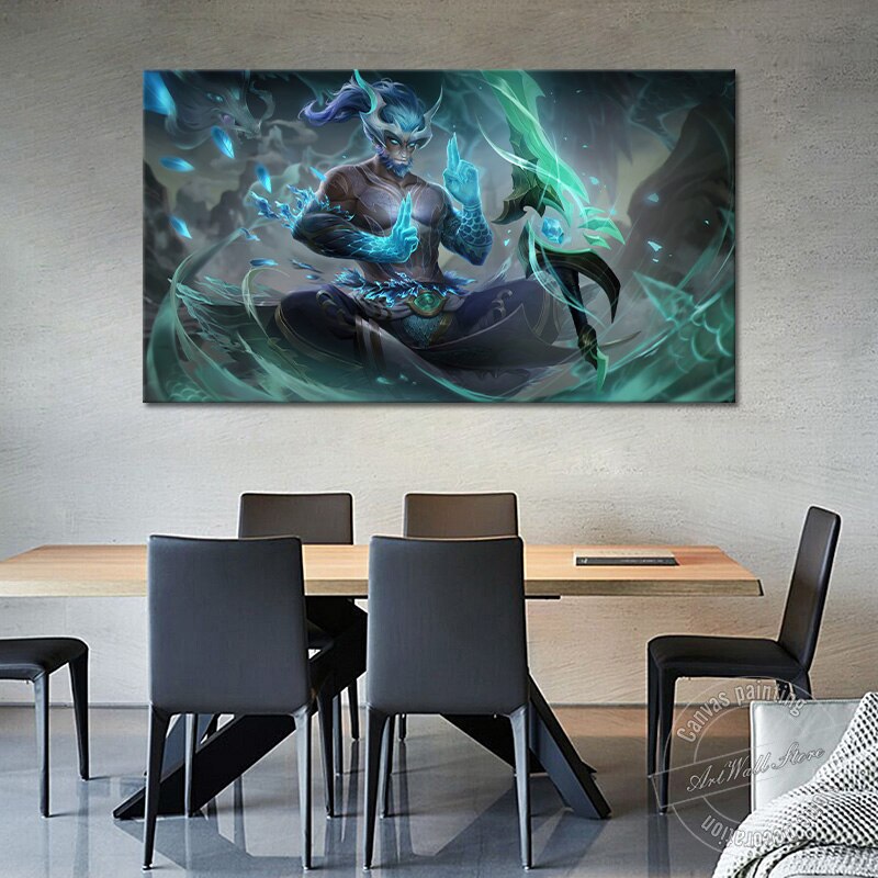 Master Yi "Zephyr Dragon" Poster - Canvas Painting - League of Legends Fan Store