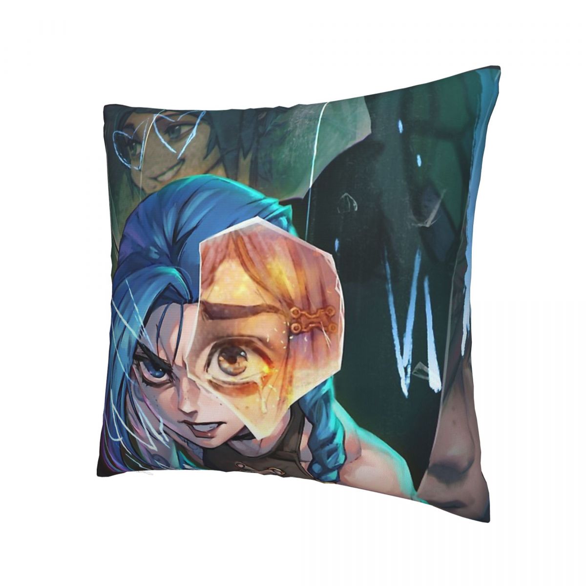 Jinx Is Watching You Throw Pillow Case - League of Legends Fan Store