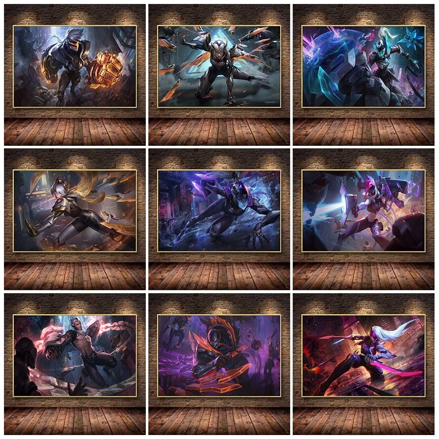 "Source Plan"  Poster - Canvas Painting Series 1 - League of Legends Fan Store