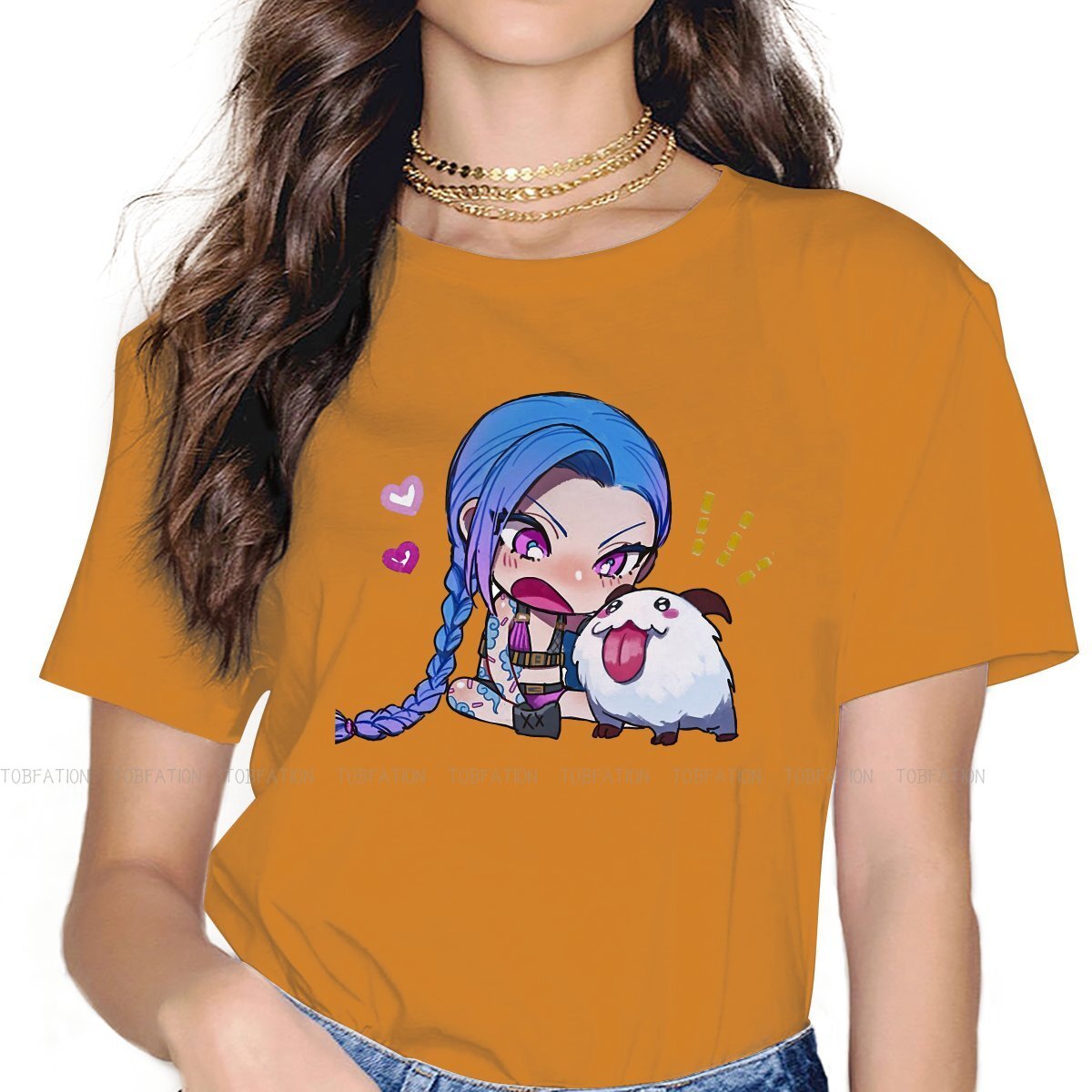 Arcane Cute Jinx Poro  T Shirt - League of Legends Fan Store