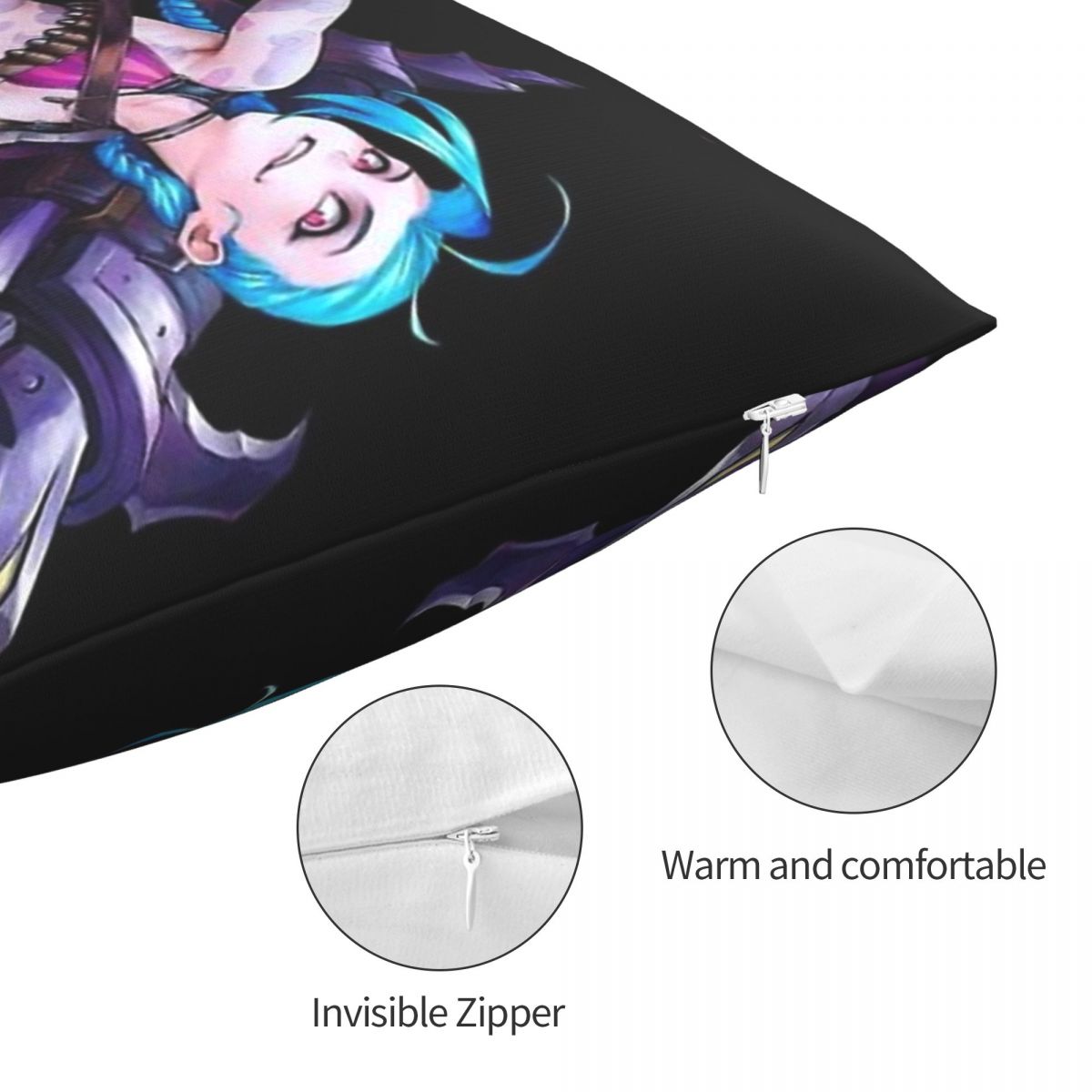 Get Jinxed Poster Pillowcase Arcane - League of Legends Fan Store