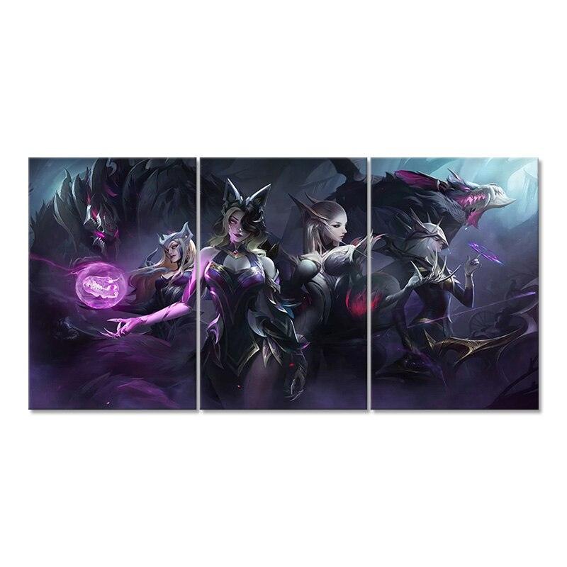 "Coven" Ahri Evelynn Ashe Cassiopeia Warwick Malphite Poster - Canvas Painting - League of Legends Fan Store