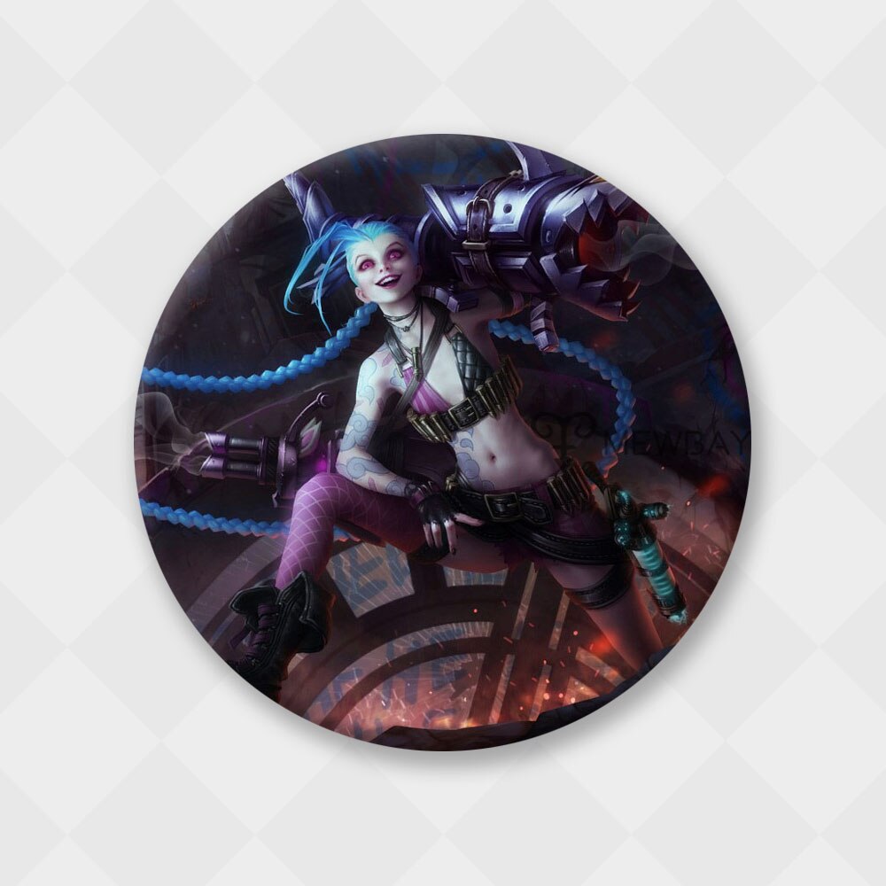 League of Legends Jinx Badge - Brooch Collection - League of Legends Fan Store