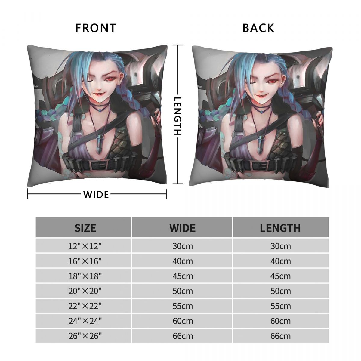 Jinx Boom Pillowcase - League of Legends Fan Store