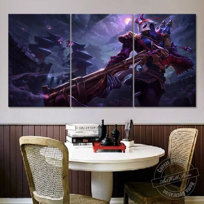 Blood Moon Jhin Poster - Canvas Painting - League of Legends Fan Store