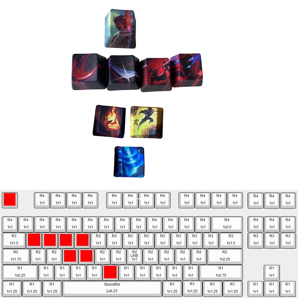 League of Legends Custom Keycaps Seris - League of Legends Fan Store