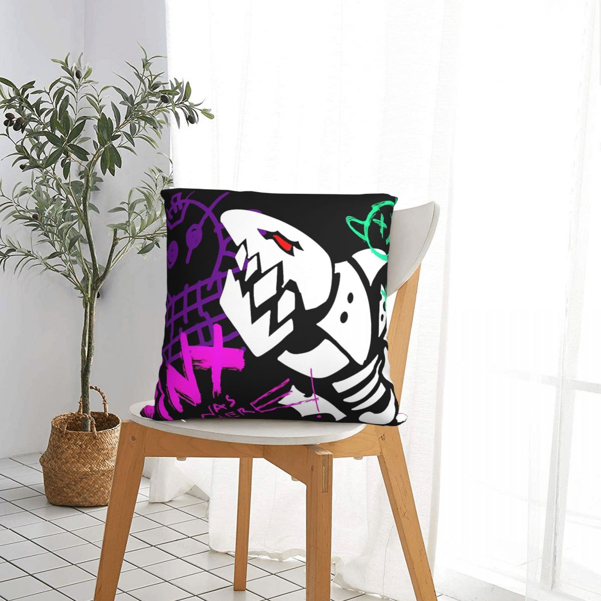 Jinx Was Her Throw Pillow Case Arcane - League of Legends Fan Store