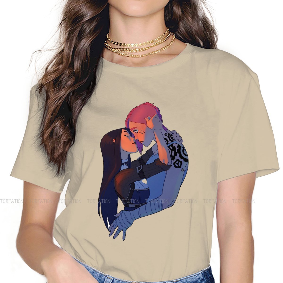 Caitlyn Vi In Love Unique T-Shirt - League of Legends Fan Store