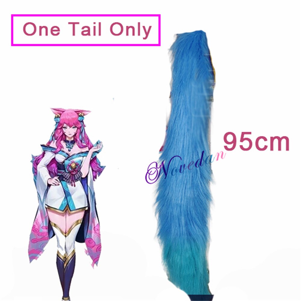 Spirit Blossom Ahri Cosplay Costume Wig Ears Tails - League of Legends Fan Store