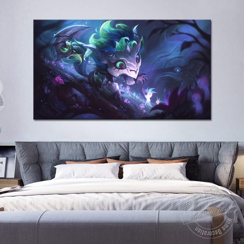 "Elderwood" Gnar Poster - Canvas Painting - League of Legends Fan Store