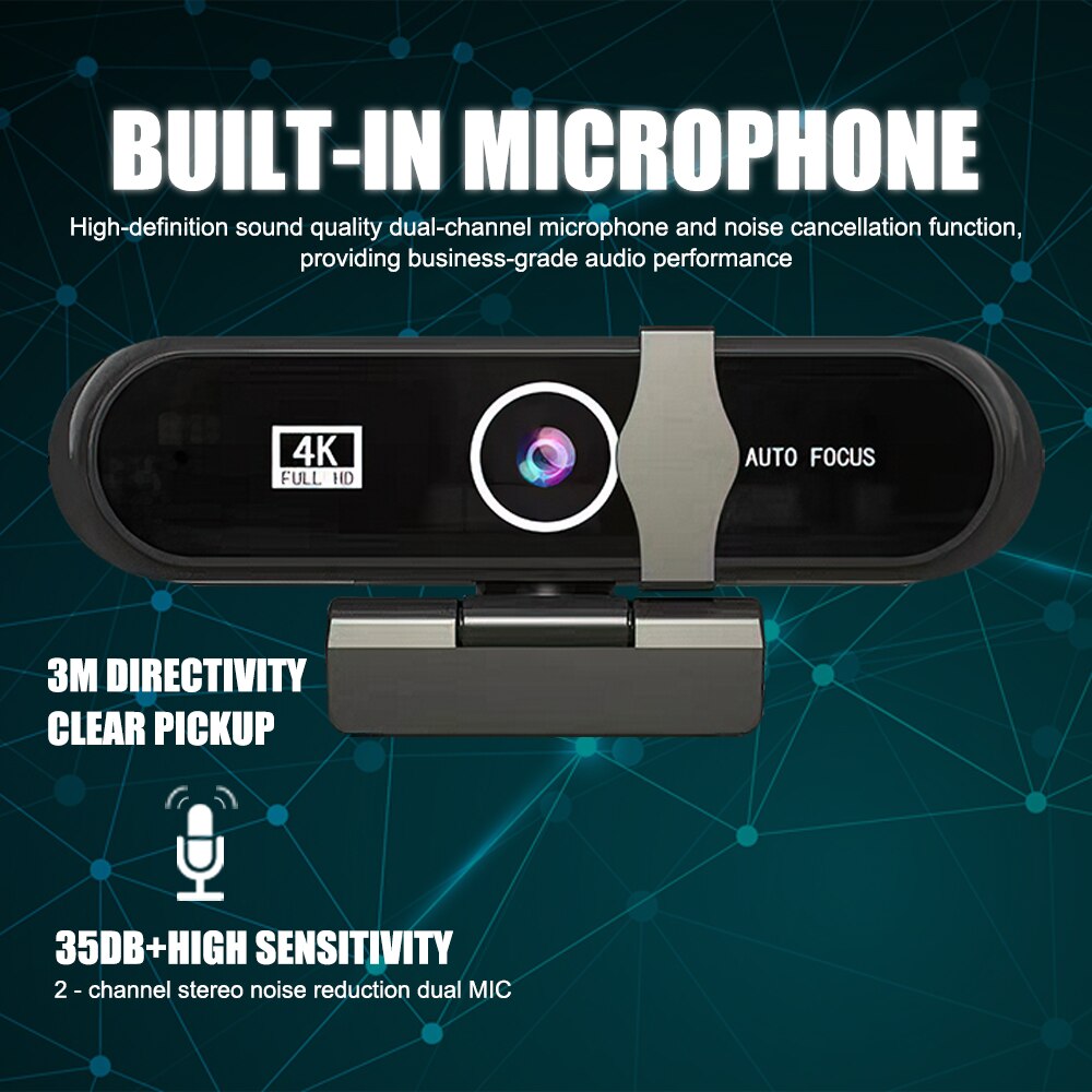 Webcam 4K Full HD- 2K Web Camera Autofocus With Microphone - League of Legends Fan Store