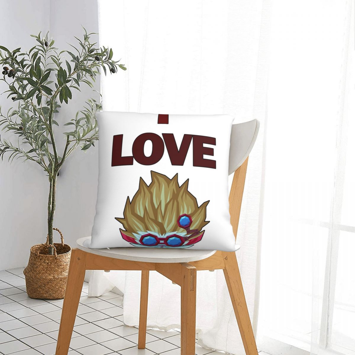 I Love Heimerdinger Throw Pillow Case - League of Legends Fan Store