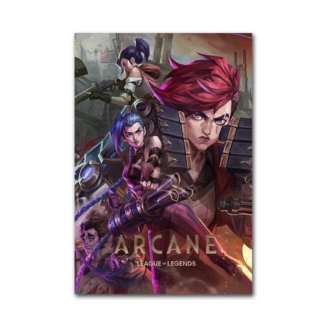 "The First Animated Drama Arcane" Series 1 Poster - Canvas Painting - League of Legends Fan Store