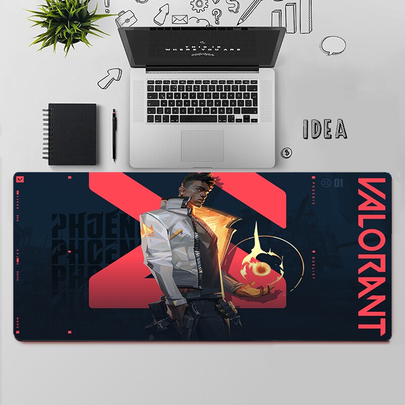 Valorant Phoenix Mousepads | Valorant Gaming Desk Mat Collection