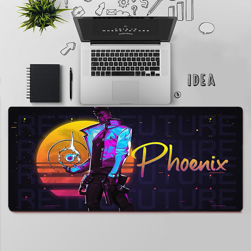 Valorant Phoenix Desk Mats | Valorant Gaming Mousepads | Gift For Agent Phoenix Player