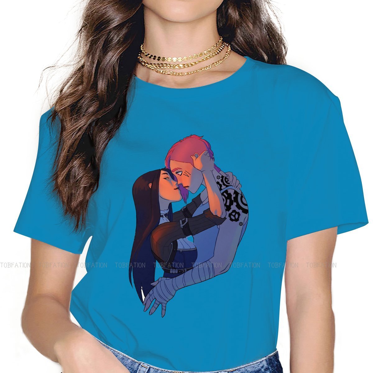 Caitlyn Vi In Love Unique T-Shirt - League of Legends Fan Store