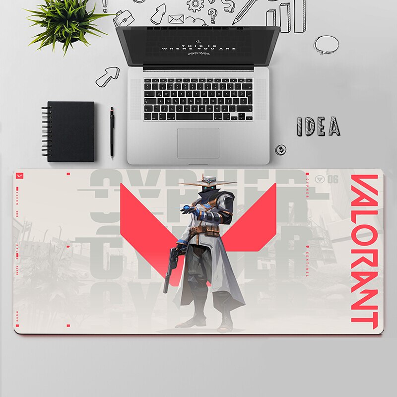 Valorant Cypher Desk Mats | Valorant Gaming Mousepads | Gift For Agent Cypher Player