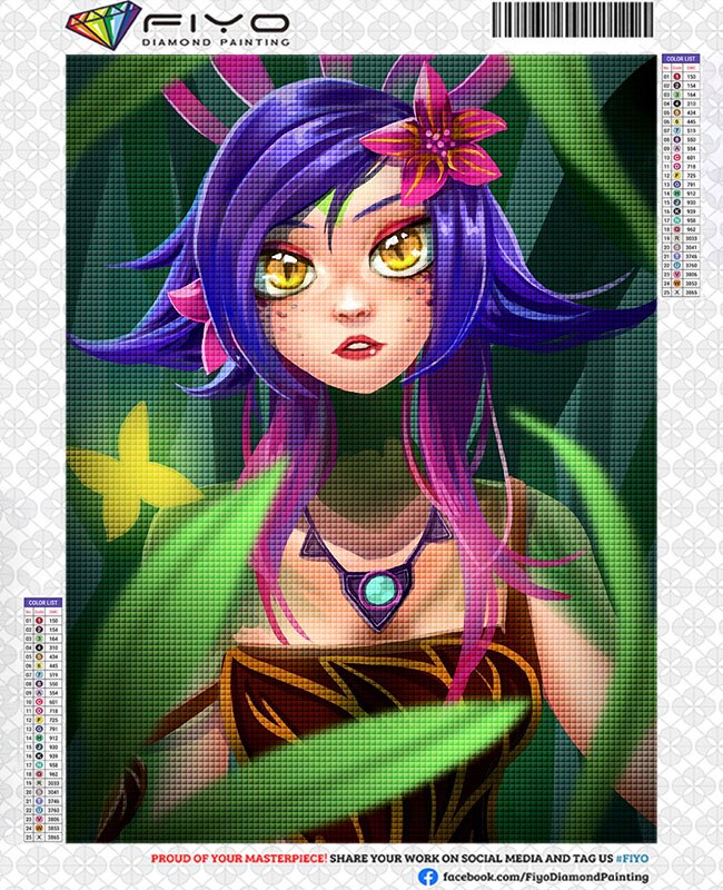 Neeko and Zoe Series 1 Diamond Art Mosaic - League of Legends Fan Store