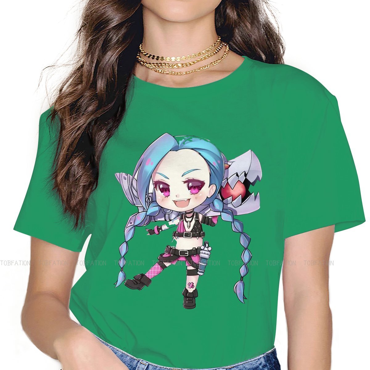 Bubbly Jinx Hipster T-Shirts - League of Legends Fan Store