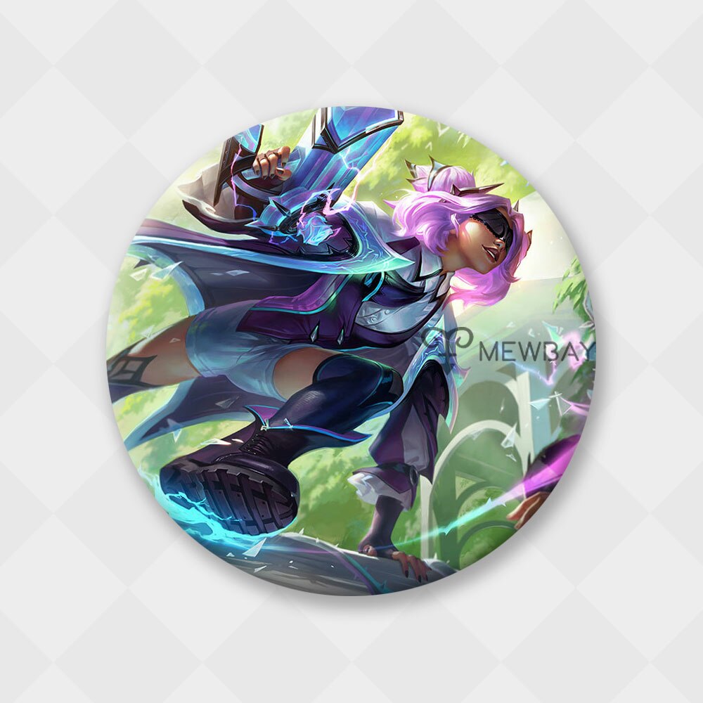 League of Legends Zeri Withered Rose Badge - Brooch Collection - League of Legends Fan Store