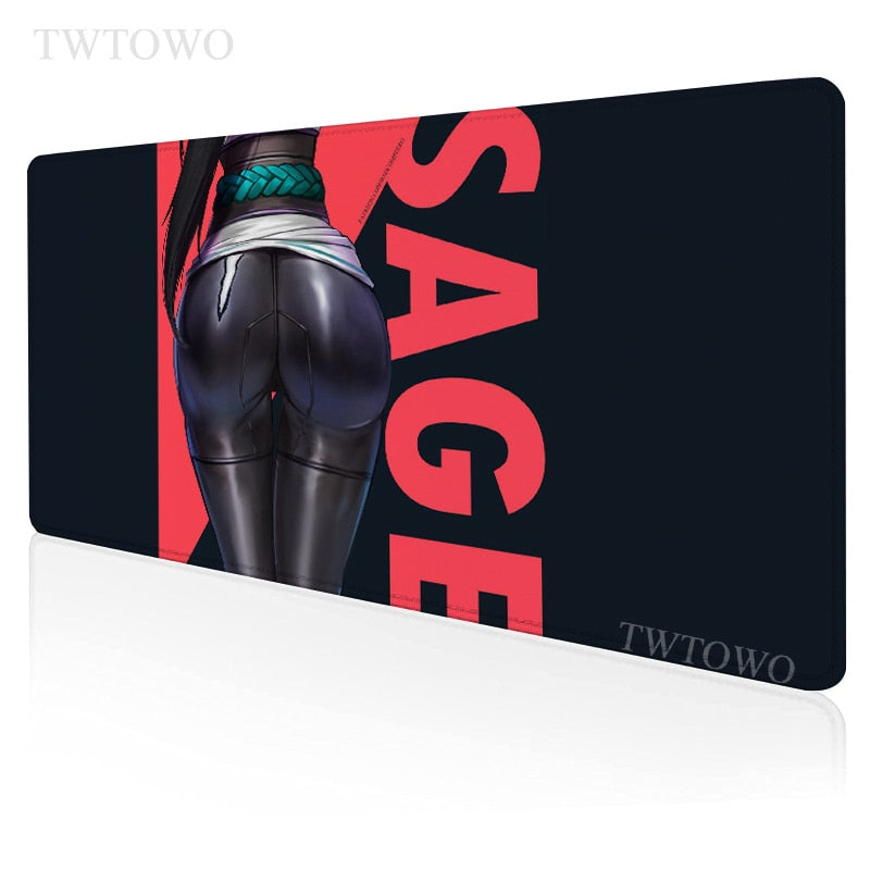 Valorant Sexy Butt Gaming Mousepad - Jett Reyna Sage Viper Raze Mousepad