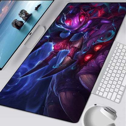 LoL Fizz Gaming Mousepads, Void Fizz, Little Devil Fizz, Super Galaxy Fizz, Omega Squad Fizz, Fisherman Fizz, Tundra Fizz, Atlantean Fizz, League of Legends Deskmat Gift