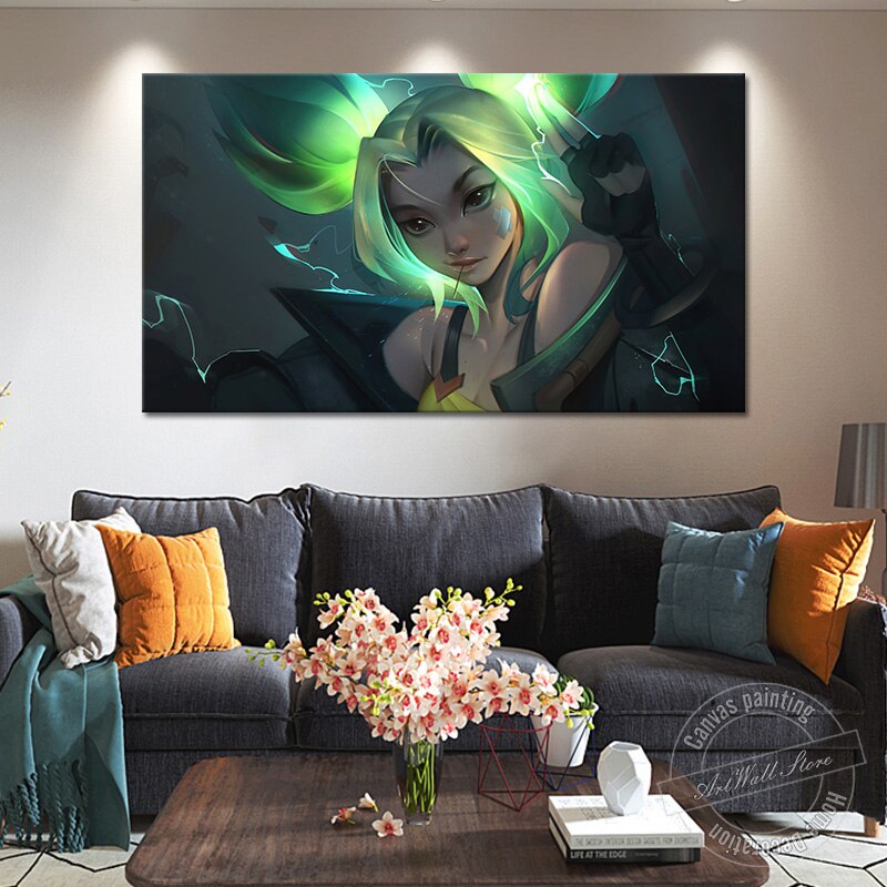 Zeri Poster - Canvas Painting - League of Legends Fan Store