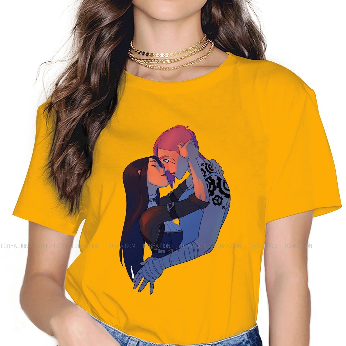 Caitlyn Vi In Love Unique T-Shirt - League of Legends Fan Store