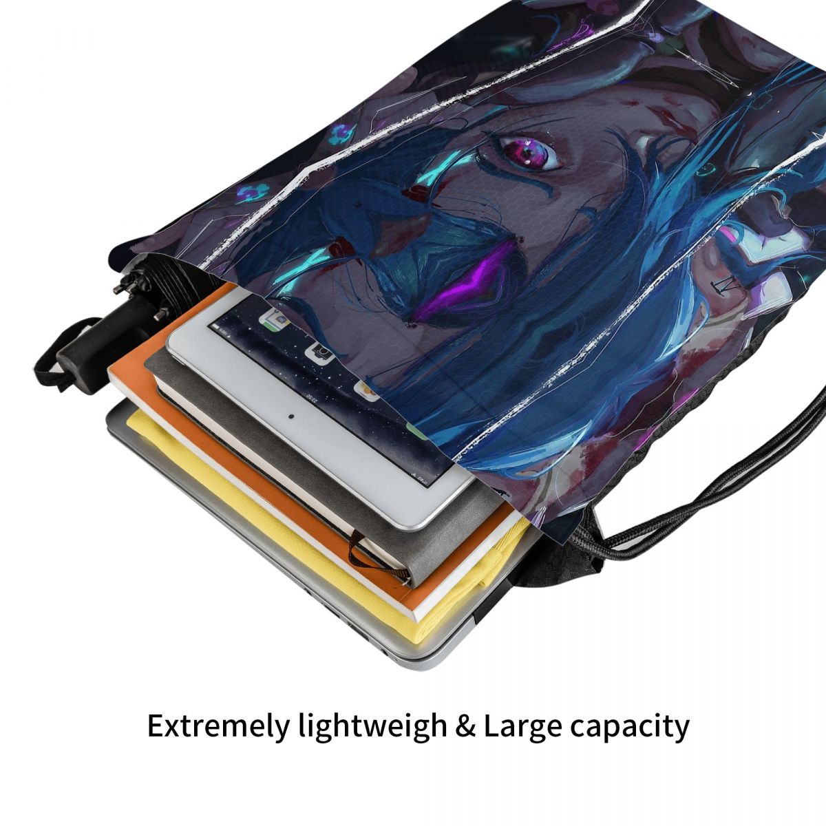 Jinx "With Watercolor Eyes" Backpack - League of Legends Fan Store