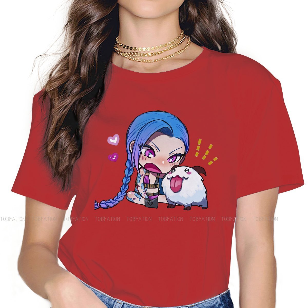 Arcane Cute Jinx Poro  T Shirt - League of Legends Fan Store