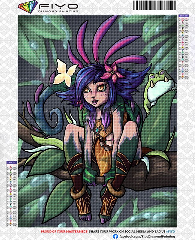 Diamond Art Mosaic -- Neeko Zoe - League of Legends Fan Store