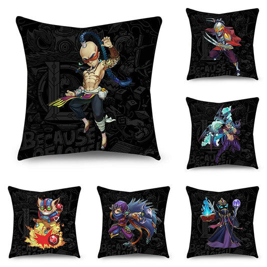 League of Legends Characters Pillowcases-- Nidale Ezreal Ziggs Janna Sejuani Zyra Varus Fizz Talon Graves Vladimir Riven Nami Vayne Zed Viktor Lee Sin Diana Nocturne - League of Legends Fan Store