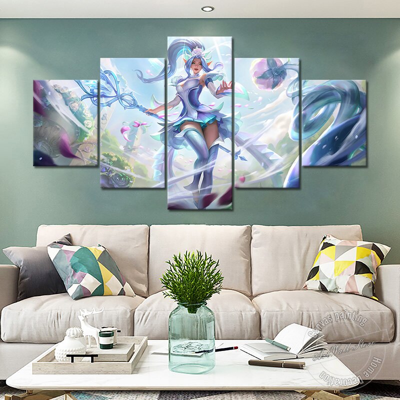 "Crystal Rose" Janna Poster - Canvas Painting - League of Legends Fan Store