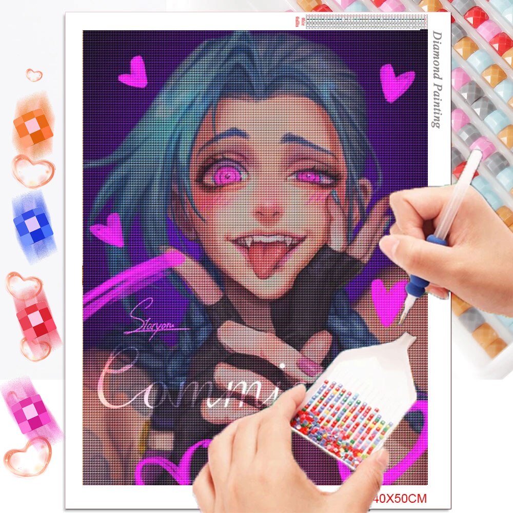 Diamond Art Mosaic -- Jinx Miss Fortune LeBlanc - League of Legends Fan Store