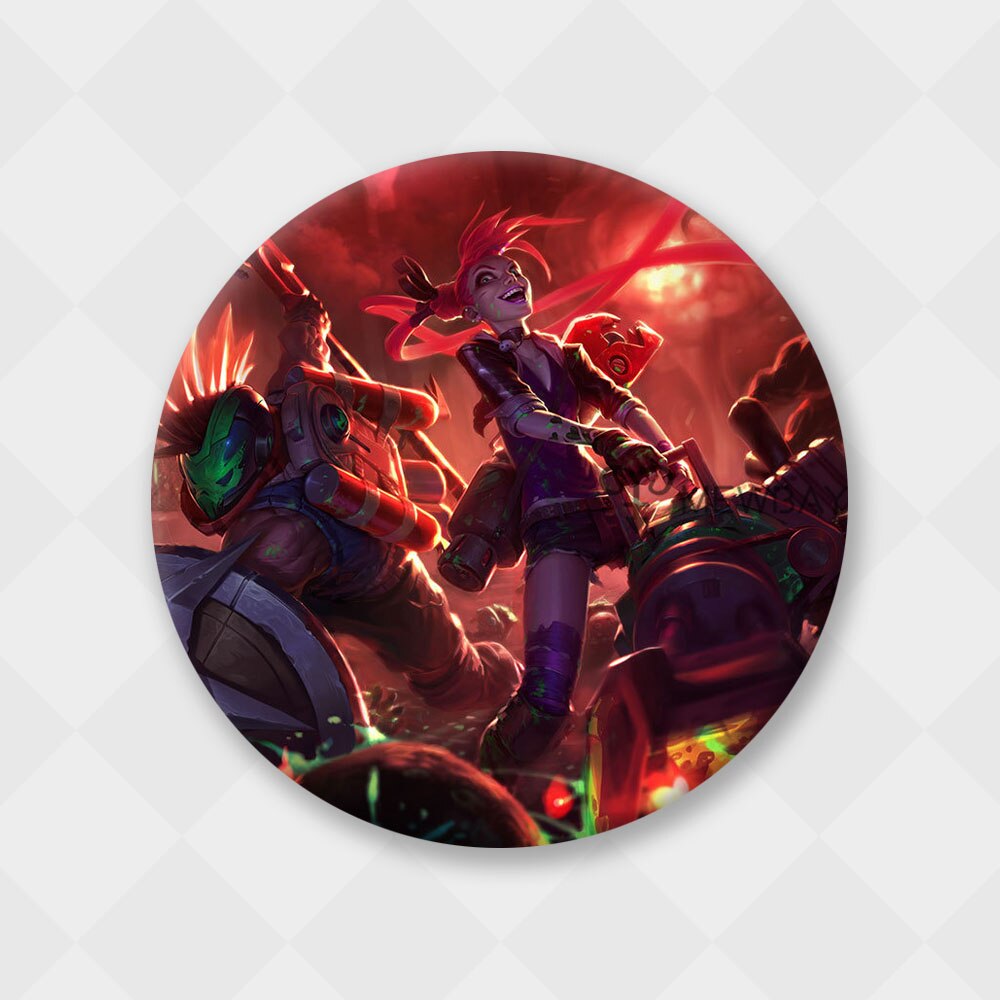 League of Legends Jinx Badge - Brooch Collection - League of Legends Fan Store