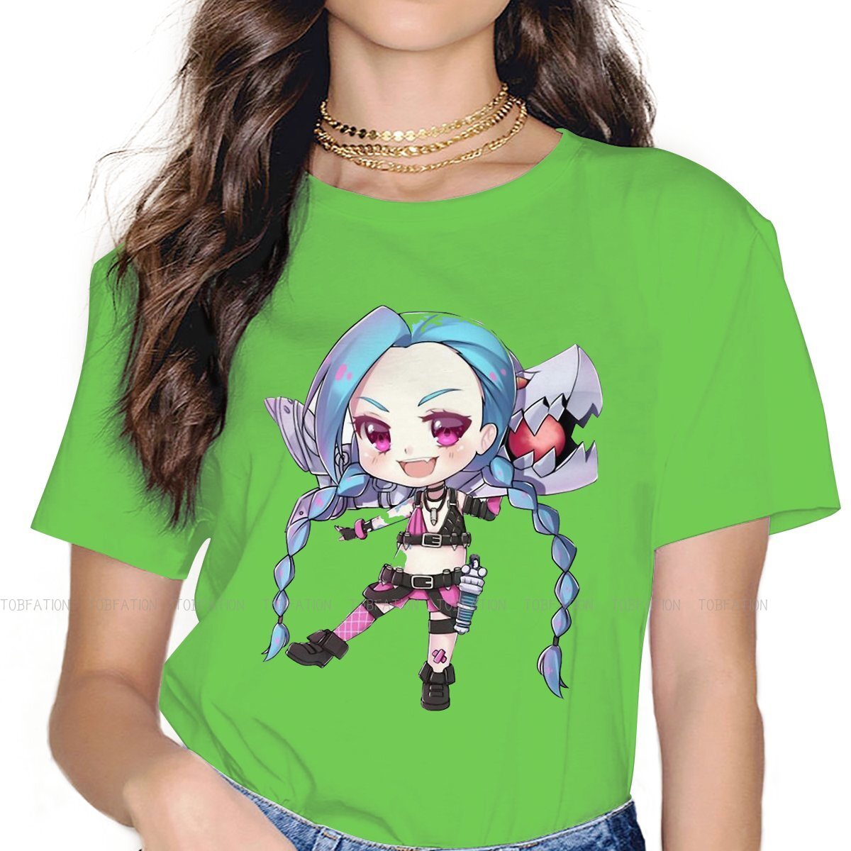 Bubbly Jinx Hipster T-Shirts - League of Legends Fan Store