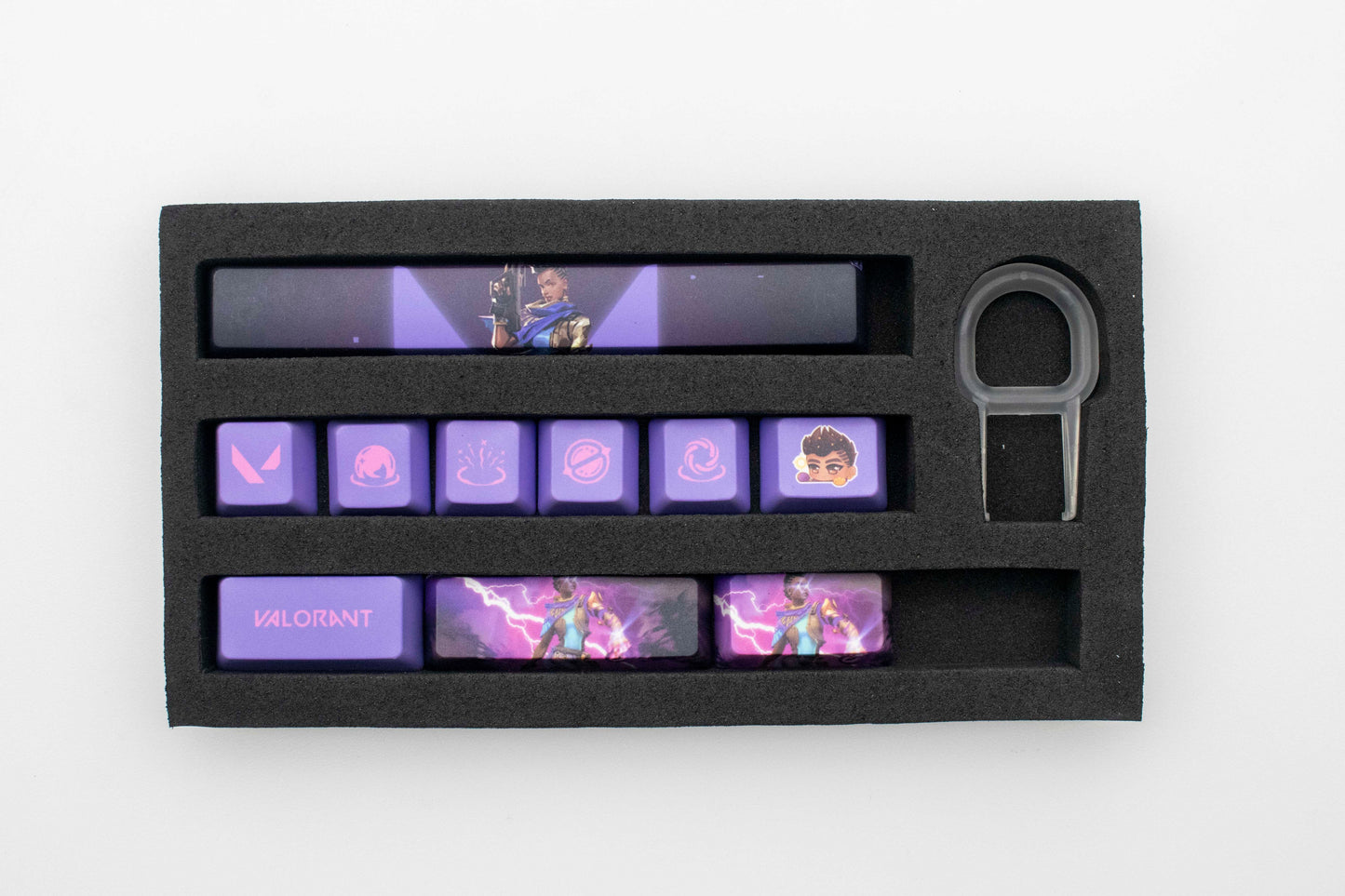 Valorant Custom Keycaps For All Agents -  Fade Omen Chamber Jett Astra Neon Sage Raze Reyna Sova Skye - Best Gift for Valorant Player - Gamer Keycap Series