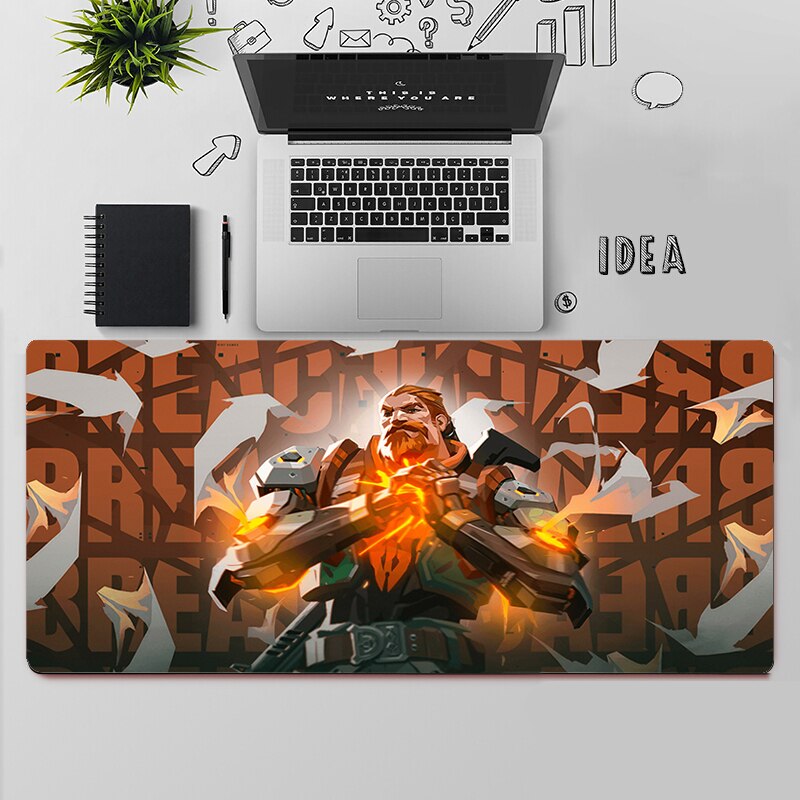 Valorant Breach Desk Mats | Valorant Gaming Mousepads | Gift For Agent Breach Player