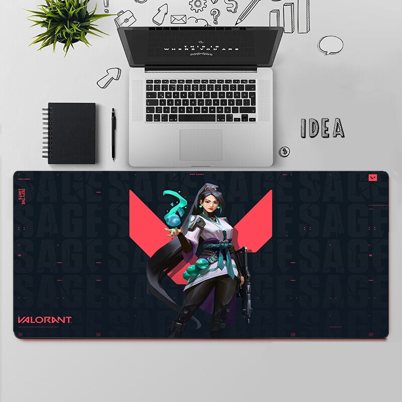 Valorant Sage Mousepads | Valorant Gaming Desk Mat Collection