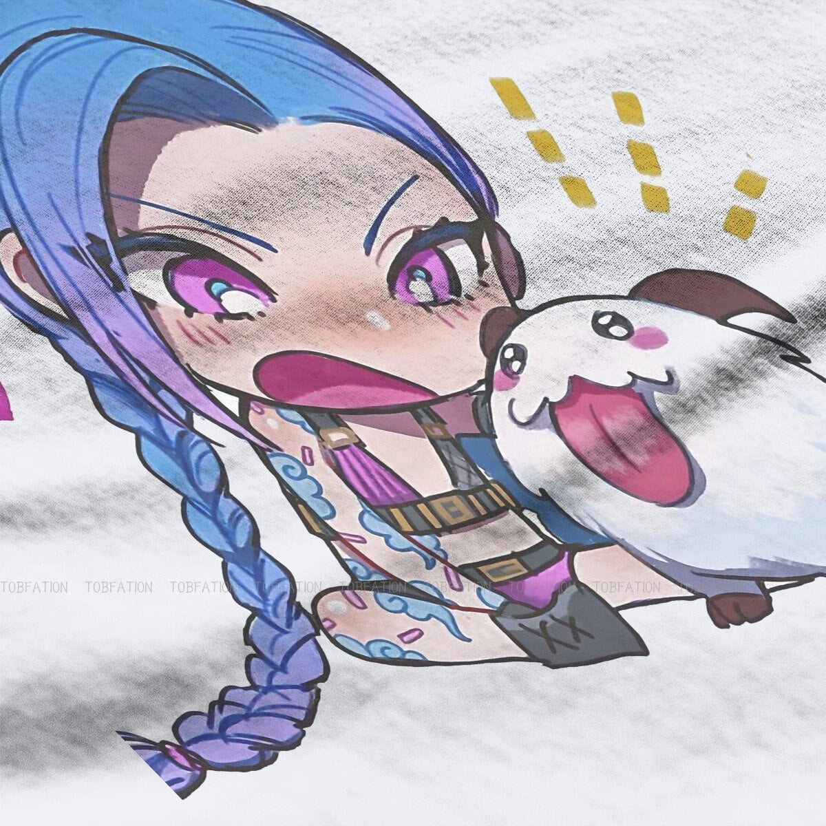 Arcane Cute Jinx Poro  T Shirt - League of Legends Fan Store