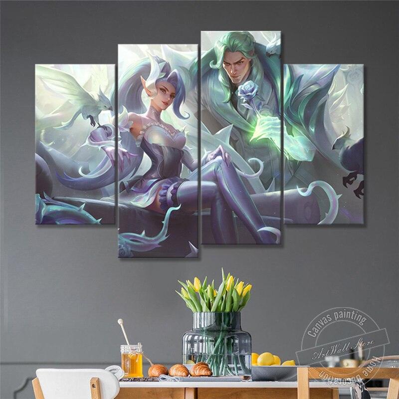 "Aqualuna"  Zyra Jericho, Swain "The Noxian Grand General" Poster - Canvas Painting - League of Legends Fan Store