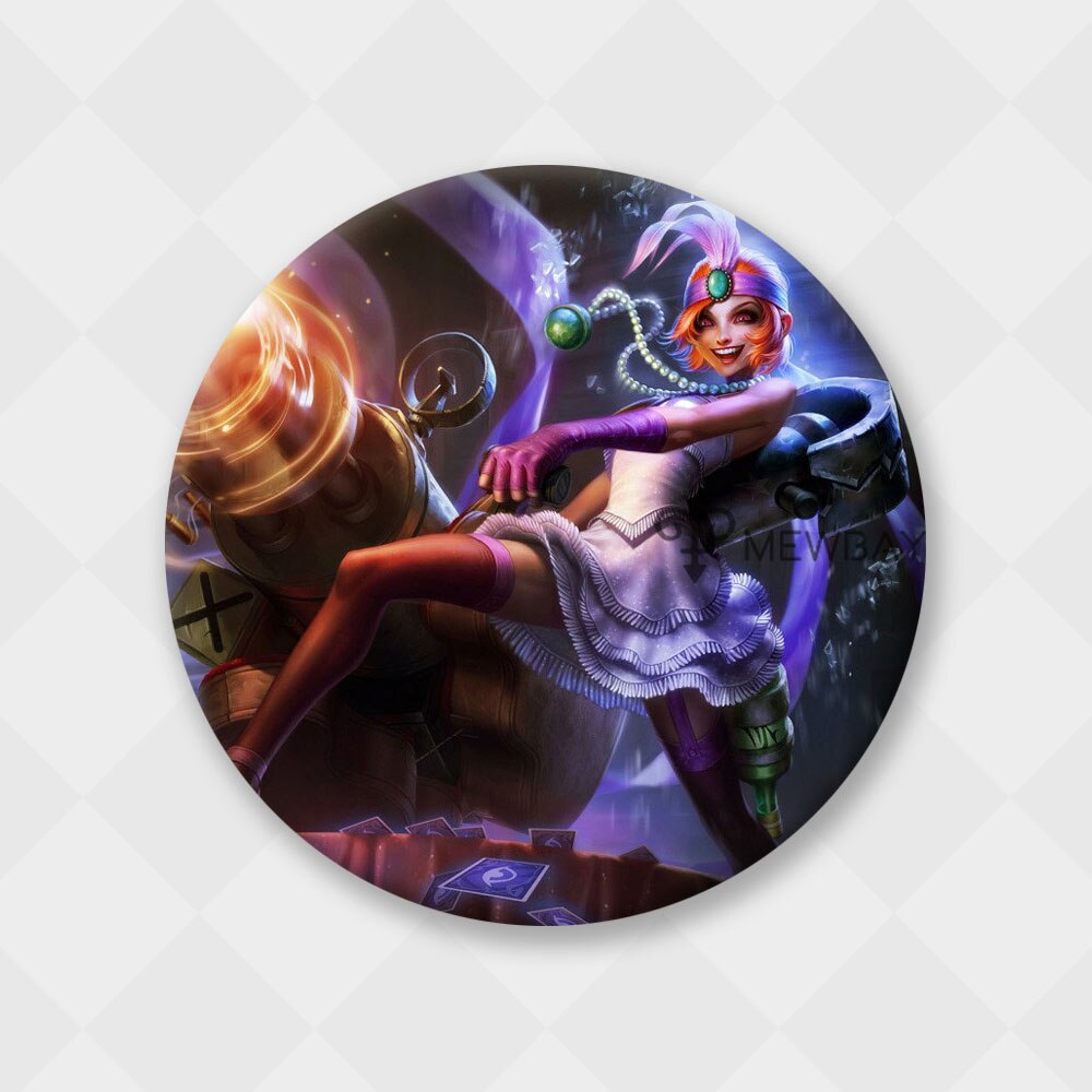 League of Legends Jinx Badge - Brooch Collection - League of Legends Fan Store