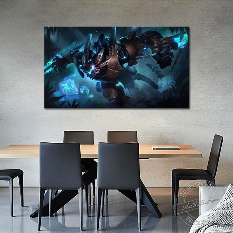 Rengar "Mecha" Poster - Canvas Painting - League of Legends Fan Store