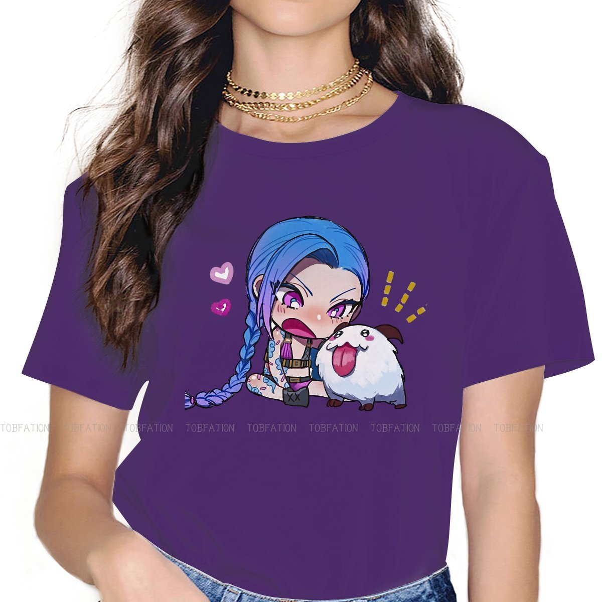 Arcane Cute Jinx Poro  T Shirt - League of Legends Fan Store