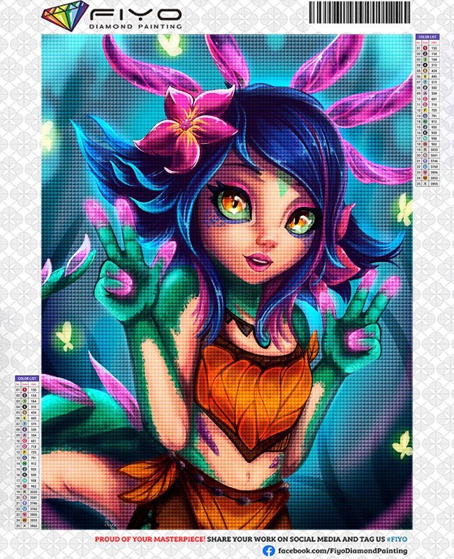 Diamond Art Mosaic -- Neeko Zoe - League of Legends Fan Store