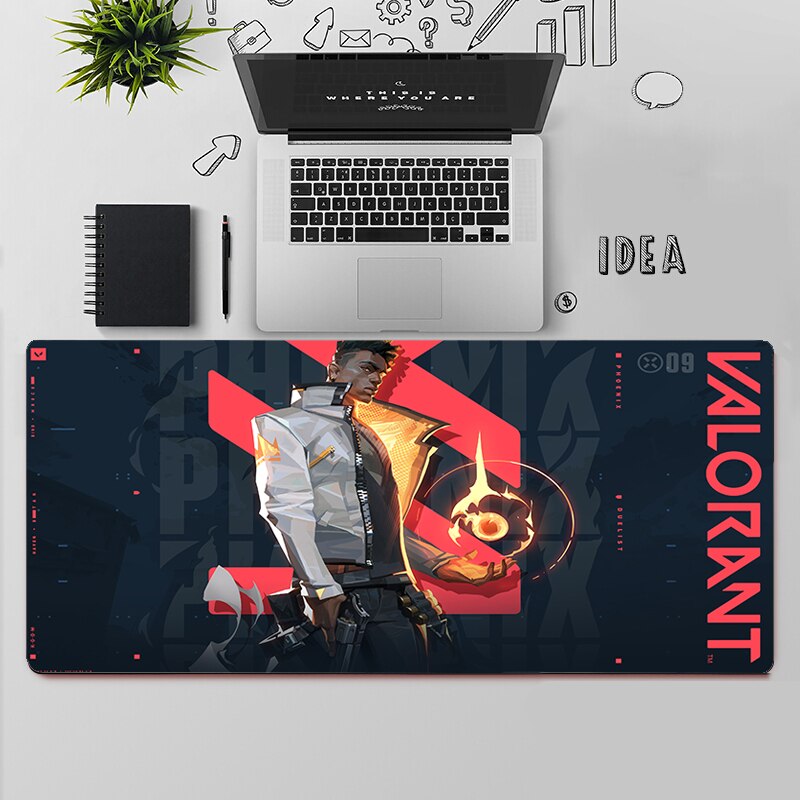 Valorant Phoenix Mousepads | Valorant Gaming Desk Mat Collection