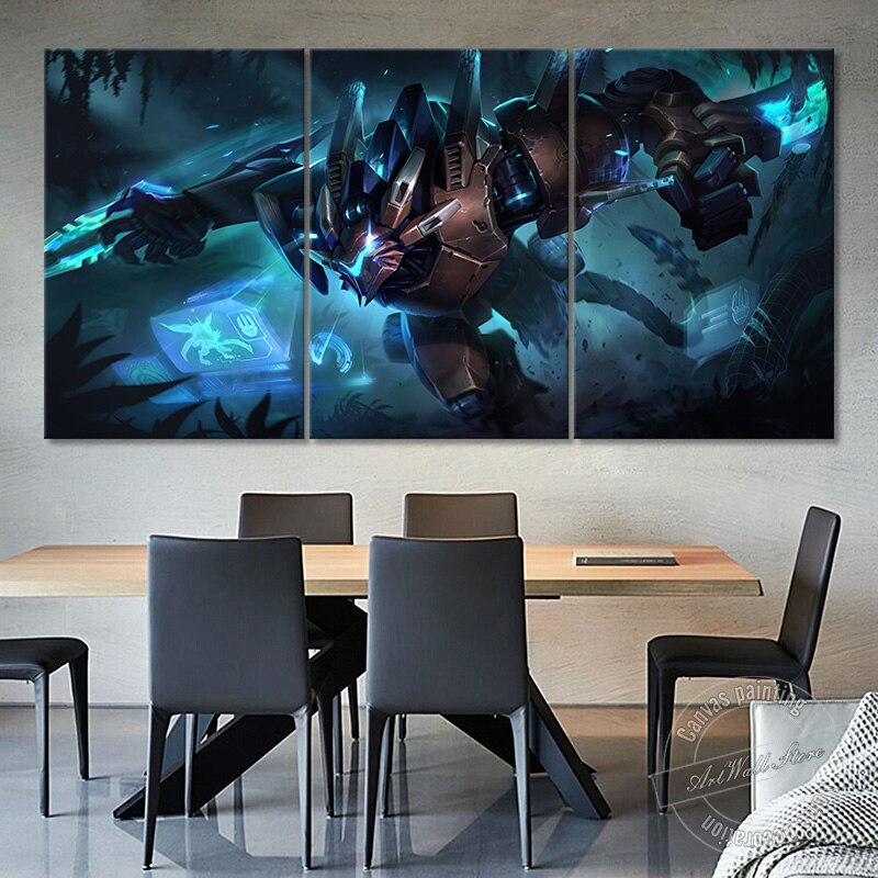 Rengar "Mecha" Poster - Canvas Painting - League of Legends Fan Store