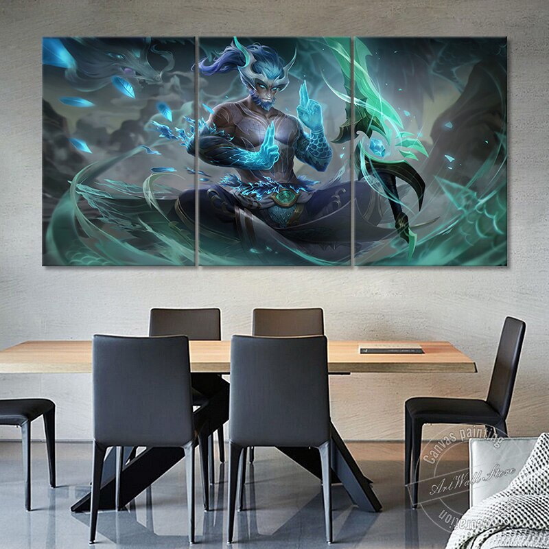 Master Yi "Zephyr Dragon" Poster - Canvas Painting - League of Legends Fan Store