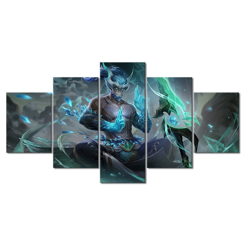 Master Yi "Zephyr Dragon" Poster - Canvas Painting - League of Legends Fan Store